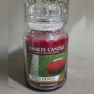 NEW Yankee Candle‎ First Down Football Collectors Edition 22Oz 2014 RARE Retired